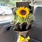 sunflower black paper bouquet